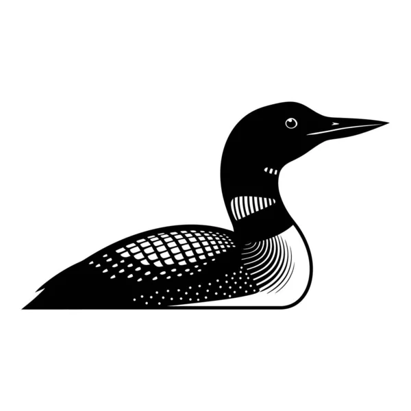 Siyah ve Beyaz Siluet Vektör İllüstrasyonu