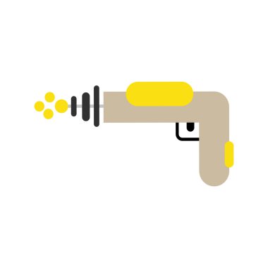 düz simge vektör biçimi eps10 silah