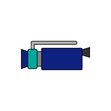 düz simge vektör biçimi eps10 kamera