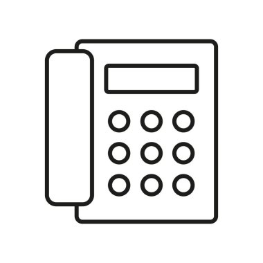 vector illustration of a telephone with a globe. Call icon vector illustration. telephone sign and symbol. phone icon. contact us. phone icon, phone line art - simple line art of phone.