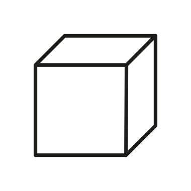 Hazırlama, 3D görüntüleme, 3D nesne, 3D döndürme, 3D modelleme, geometrik, boyut taslak simgesi. 3 boyutlu küp çizgisi simgesi. Küp Yeniden Yükleme Hattı Simgesi. 3B Nesne, Modül Paketleyici Simgesi.