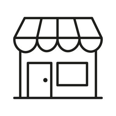 Basit Ev Simgesi Taslağı. Baca, pencere ve kapısı olan, emlak kavramları için mükemmel, basit, temiz bir ev çizgisi. Üçgen çatılı bir evin basit bir siyah çizgi çizimi..