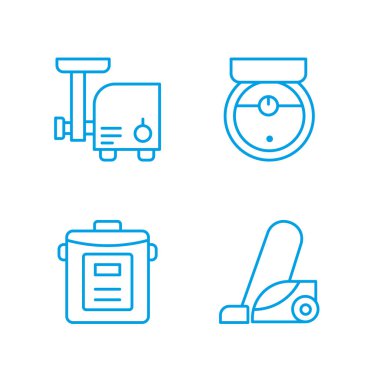 Ev aletleri ve elektronik eşyalar izole edildi. Ev Aletleri Simgesi Vektör Evi ve Mutfak Elektronik Sembolleri. Ev Aletleri Hattı Simgesi Ev Elektronik için Modern Tasarım