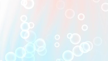 Yumuşak pastel soyut yüzen kabarcıklar açık pembe ve mavi renkli arka plan, spa, rahatlama, cilt bakımı veya nazik tasarım projeleri için idealdir..