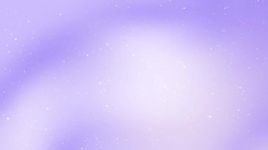 Yumuşak renkte lavanta tonları ve dağınık beyaz noktalar içeren yumuşak pastel renkli karlı yıldız arka planı, kış tasarımları, rüya gibi projeler veya neşeli kartlar için idealdir..