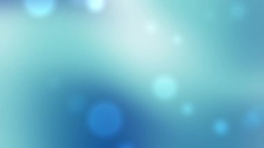 Yumuşak mavi soyut Bokeh ışıkları, yumuşak eğimli ve parlak küreleri olan, modern tasarım veya sunumlar için mükemmel, rüya gibi, rahatlatıcı bir atmosfer yaratır..