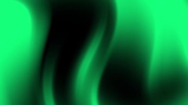 Soyut yeşil parlayan ışık dalgaları sorunsuzca akar, teknoloji, enerji veya yaratıcı dijital tasarım projeleri için uygun geleceksel bir arkaplan oluşturur.