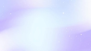 Yumuşak kar yağışlı pastel gradyan, narin beyaz tanecikler açık mor bir zemin üzerinde, kış sükunetini ve huzurlu mevsimsel atmosferi çağrıştırıyor..