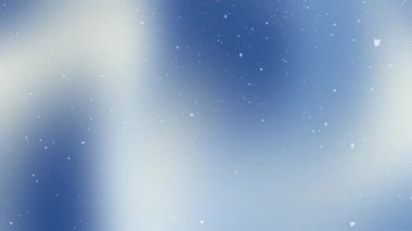 Mavi arka planda hafif kar yağışı, mevsimlik veya tatil tasarımları için ideal, durgun, soğuk gökyüzünde süzülen yumuşak kar taneleriyle huzurlu bir kış ortamı yaratır..