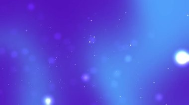 Yumuşak parlayan rüya gibi arka plan yüzen parçacıklar, mavi mor gradyan, sakin ve modern, sunumlar, afişler veya dijital tasarımlar için ideal.