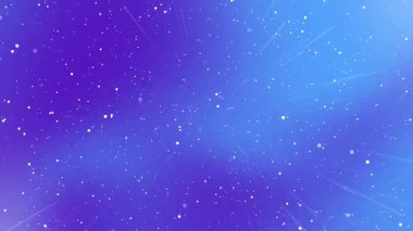 Parlayan kozmik mavi yıldız patlaması deseni, parlayan beyaz noktalar, rüya gibi gradyan, soyut ışıltı, yaratıcı, teknolojik veya kış temalı tasarımlar için modern dijital arkaplan.