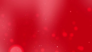 Yumuşak parlayan kırmızı bokeh arkaplan, rüya gibi ışık parçacıkları ve gradyan etkisi sakin, modern ve zarif bir soyut sahne oluşturur.