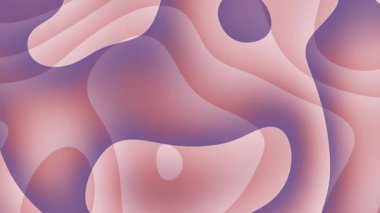 Sıvı pastel gradyan soyut dalgalar modern tasarım için yumuşak pembe, mor ve pürüzsüz organik şekillerle sakin ve akıcı bir atmosfer yaratır..