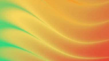 Ilık gradyan soyut akış dalgaları turuncu, kırmızı ve yeşil renkleri harmanlayarak yaratıcı projeler ve dijital tasarım için sakin ve modern bir zemin oluşturur..