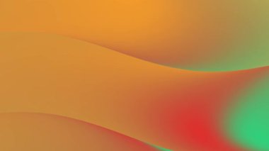 Sıcak, soyut, eğimli dalgalar, turuncu, kırmızı ve yeşili uyumlu, minimal ve modern tarzda, yaratıcı projeler için kusursuz bir şekilde harmanlıyor..