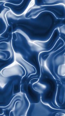 Parlak, soyut, dikey mavi dalgalar yumuşak, akışkan ve modern bir zemin oluşturur, pürüzsüz, yansıtıcı ve sakinleştirici metalik bir etkisi vardır..