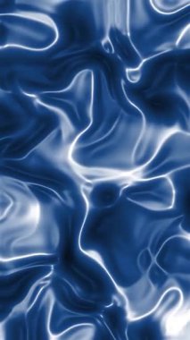 Dikey parlak mavi sıvı dalga deseni, sıvı soyut doku, metalik parlaklık, modern tarz, yaratıcı arka planlar ve teknoloji tasarım kavramları için mükemmel..
