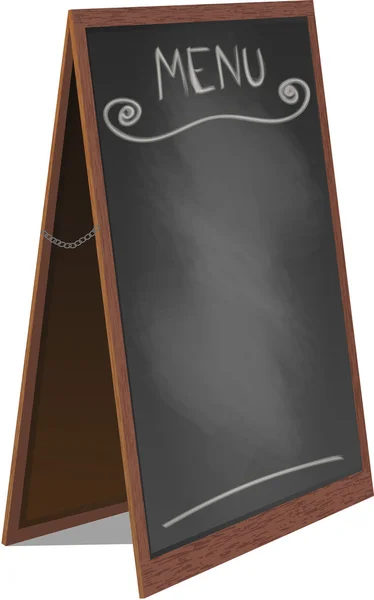 Menu Black Board isolado — Vetor de Stock