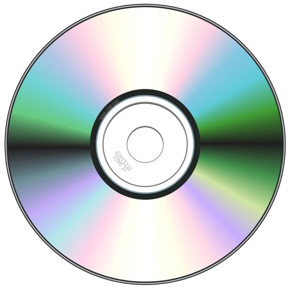 Izolované CD na bílé Stock Ilustrace