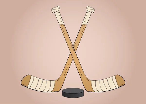 Eishockeyschläger lizenzfreie Stockillustrationen