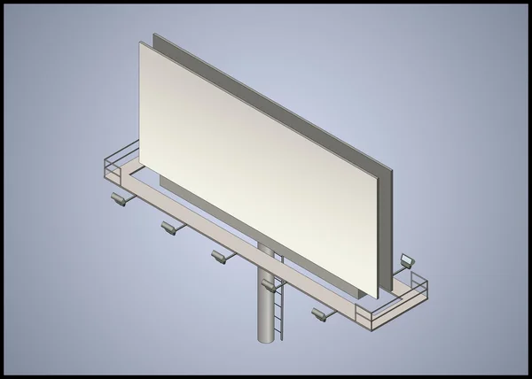 İzometrik billboard illüstrasyon