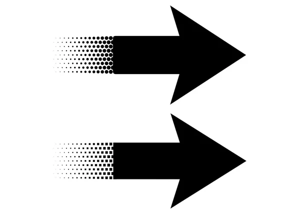 Noktalı ve kare ok Set