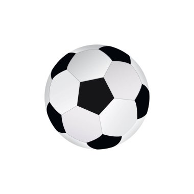 Klasik siyah ve beyaz futbol topu