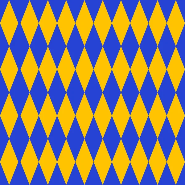 Mavi ve sarı renkte parlak ve cesur bir Argyle elmas deseni. Bu canlı geometrik arka plan moda, dijital sanat, tekstil, göz alıcı grafik tasarım projeleri için idealdir..