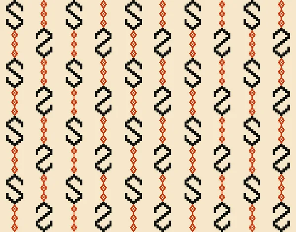 Dikey Geometrik S-Deseni, Tekstil baskısı, iplikler ve modern etnik web sitesi geçmişleri için kusursuz S-motifi.