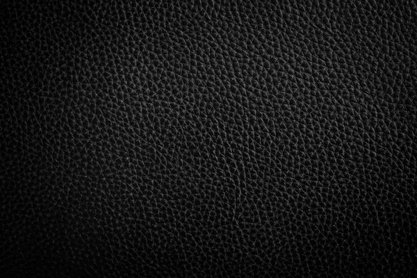 Textura de cuero negro fondo — Foto de Stock