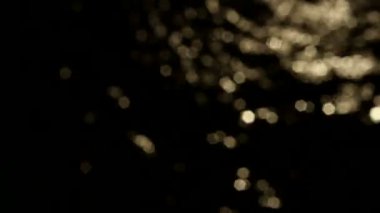 Abstract Lights blur bokeh on black background