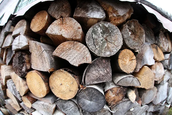 Wood fuel texture — Stock Photo, Image