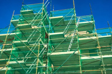 Yeni evlerin inşaat sahası