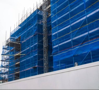 Yeni evlerin inşaat sahası