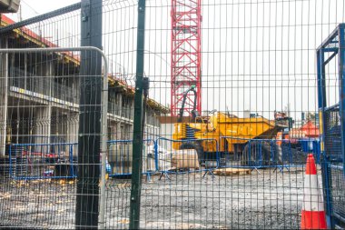 Yeni evlerin inşaat sahası