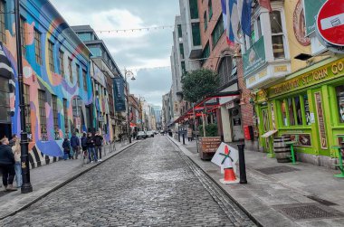 Dublin İrlanda Mart 01.2026 Tapınak Bar Bölgesi