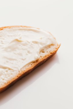 krem peynirli yakın çekim hafif bir arka plan ile sandviç