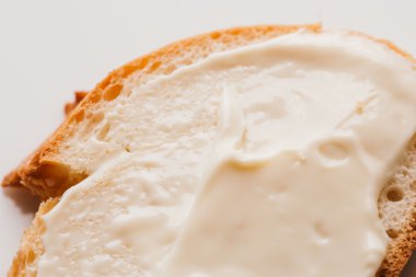 krem peynirli yakın çekim hafif bir arka plan ile sandviç