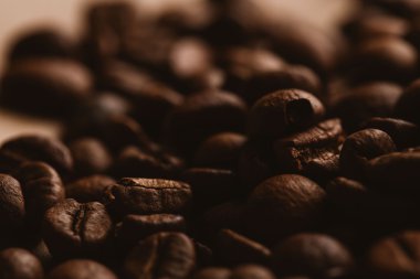 ışık kağıt üzerinde koyu kahve çekirdekleri yakın çekim