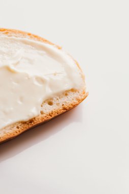 krem peynirli yakın çekim hafif bir arka plan ile sandviç