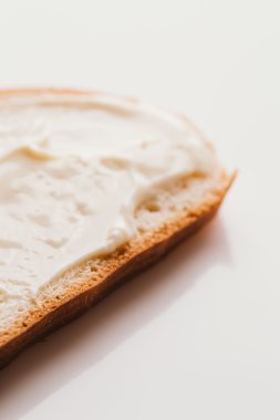 krem peynirli yakın çekim hafif bir arka plan ile sandviç