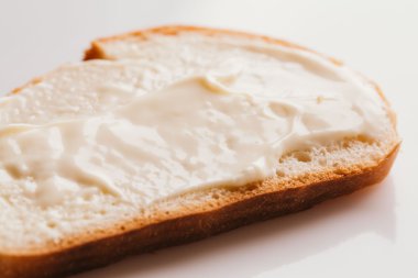 krem peynirli yakın çekim hafif bir arka plan ile sandviç