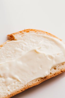 krem peynirli yakın çekim hafif bir arka plan ile sandviç