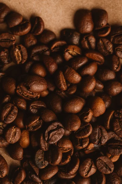 ışık kağıt üzerinde koyu kahve çekirdekleri yakın çekim