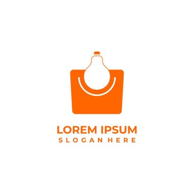 Dükkan ışığı logo vektörü, ışık dükkânı simgesi