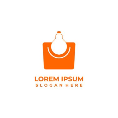 Dükkan ışığı logo vektörü, ışık dükkânı simgesi