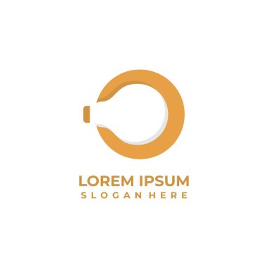 Ampul logosuyla 0 vektörü