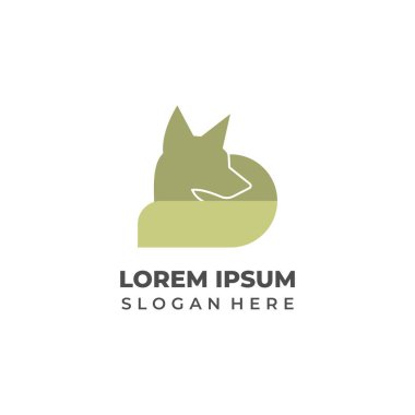 Markalaşma Amaçlı Modern Tilki Baş Logosu