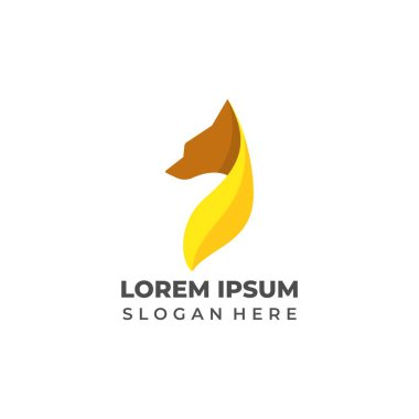 Geometrik Şekiller Kullanılarak Soyut Tilki Tasarımı