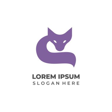 Şirketler için yaratıcı Tilki Baş Logo Vektörü  